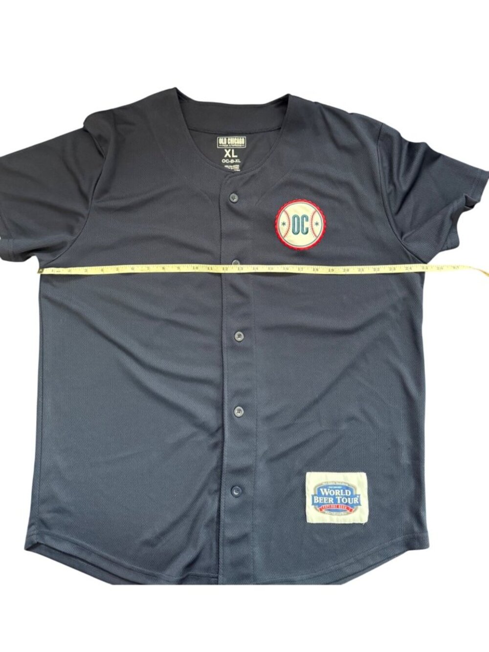 Old Chicago World Beer Tour Jersey Navy Blue Mesh Men's Size XL Unisex - Picture 9 of 14